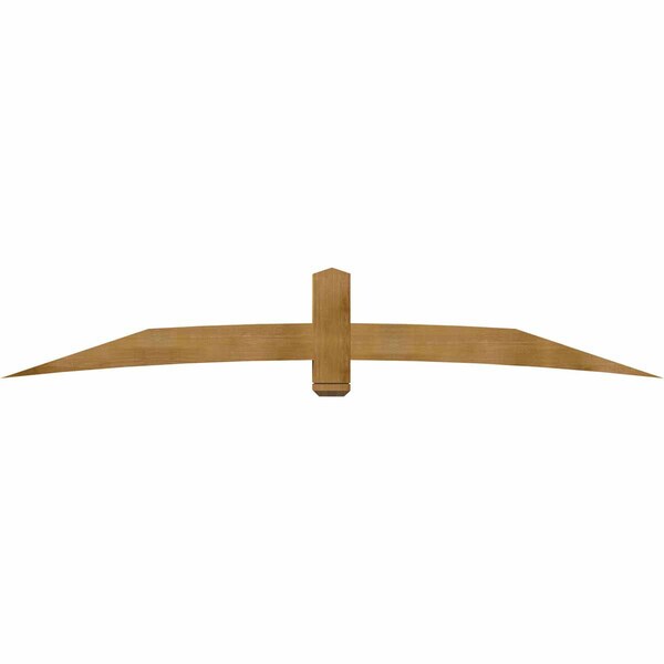 Ekena Millwork Bellingham Rough Sawn Timber Gable Bracket, Western Red Cedar, 108"W x 18"H x 6"D x 6"F, 4/12 Pitch GBW108X18X0606BEL00RWR - main